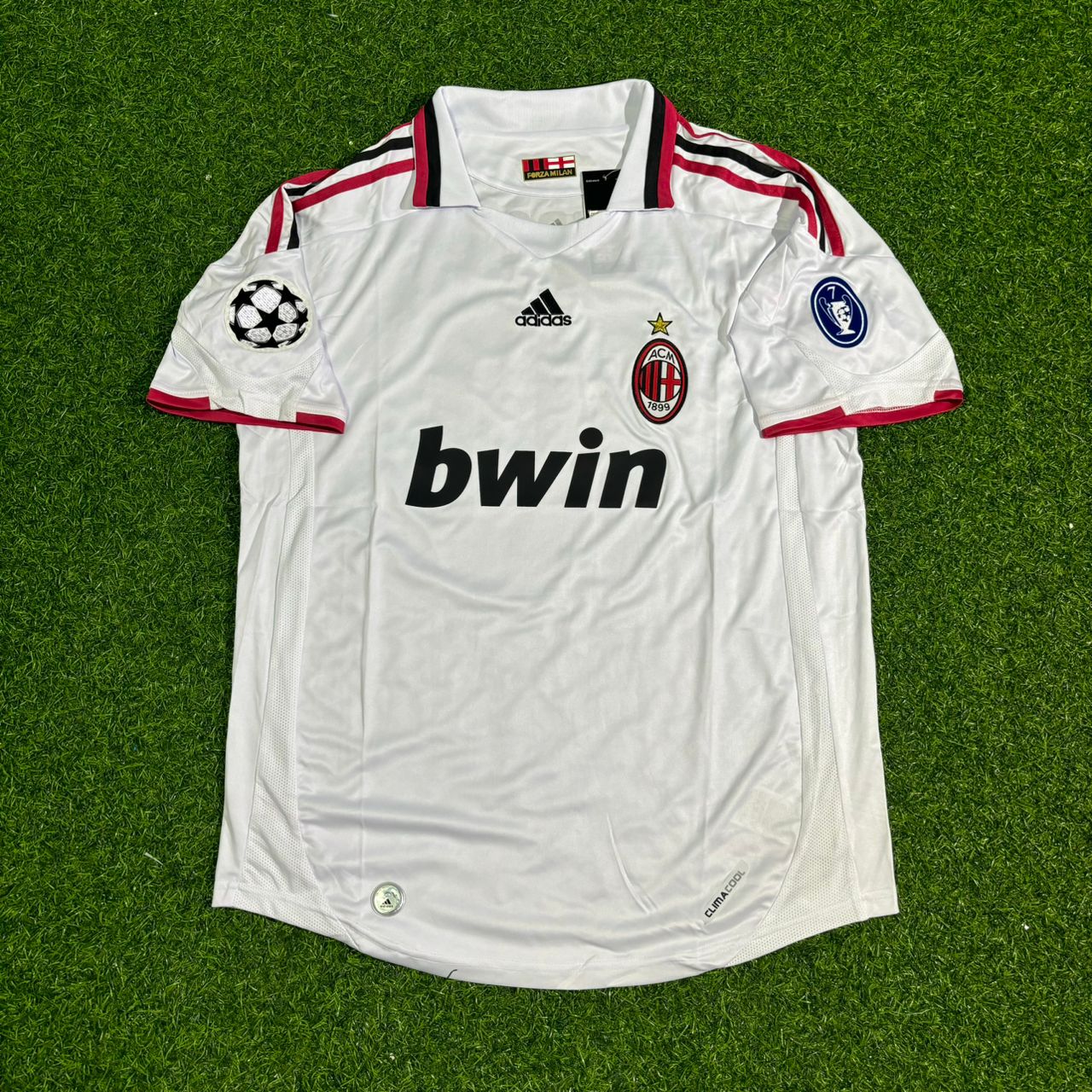 Clarence Seedorf Milan 2009 2010 Season White Retro Jersey Trikot Maillot