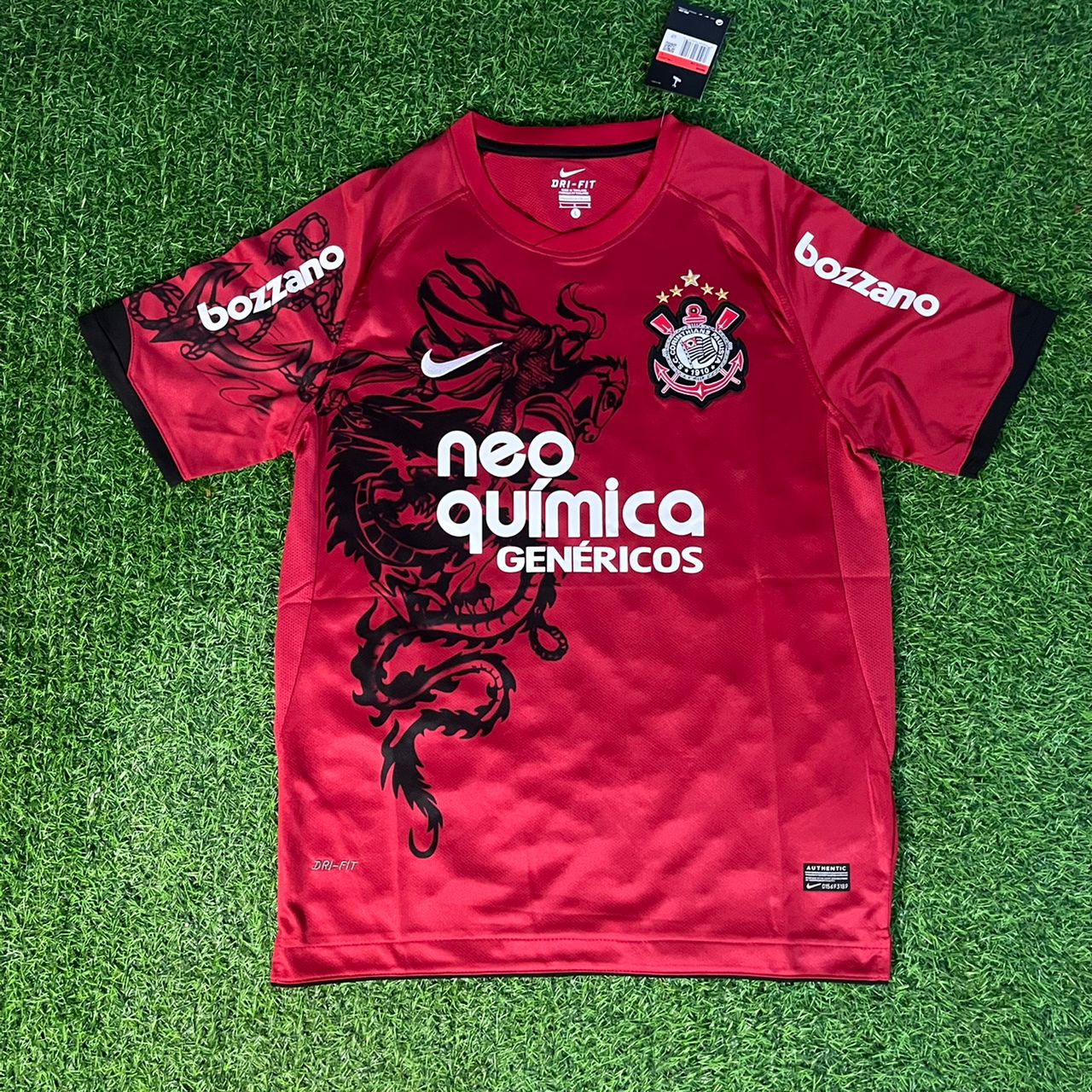 Memphis Depay #10 Corinthians Retro Red Kit Trikot Maillot Maglia Camiseta Soccer Shirt