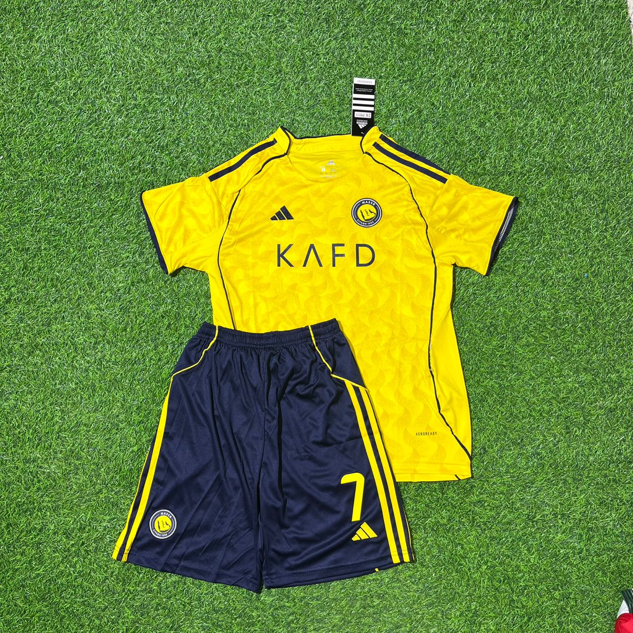 Cristiano Ronaldo CR7 Al Nassr Saudi 2025/2026 New Season Football Jersey Kit