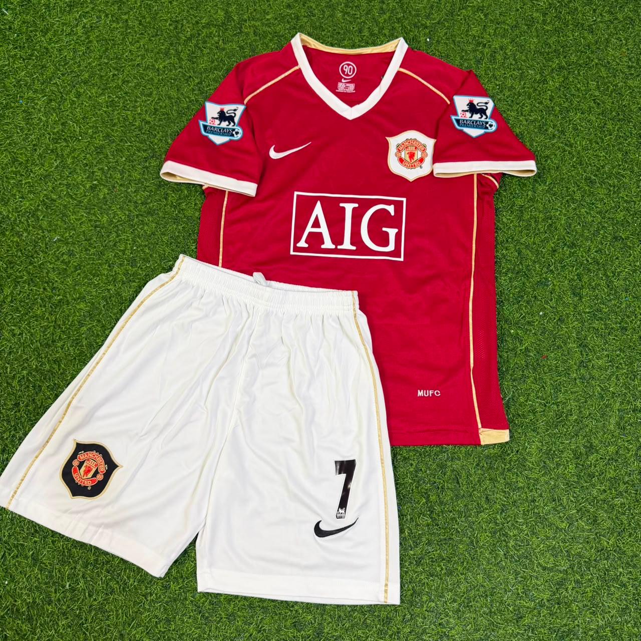 Cristiano Ronaldo #7 Manchester United 2006-2007 Kids Home Football Jersey