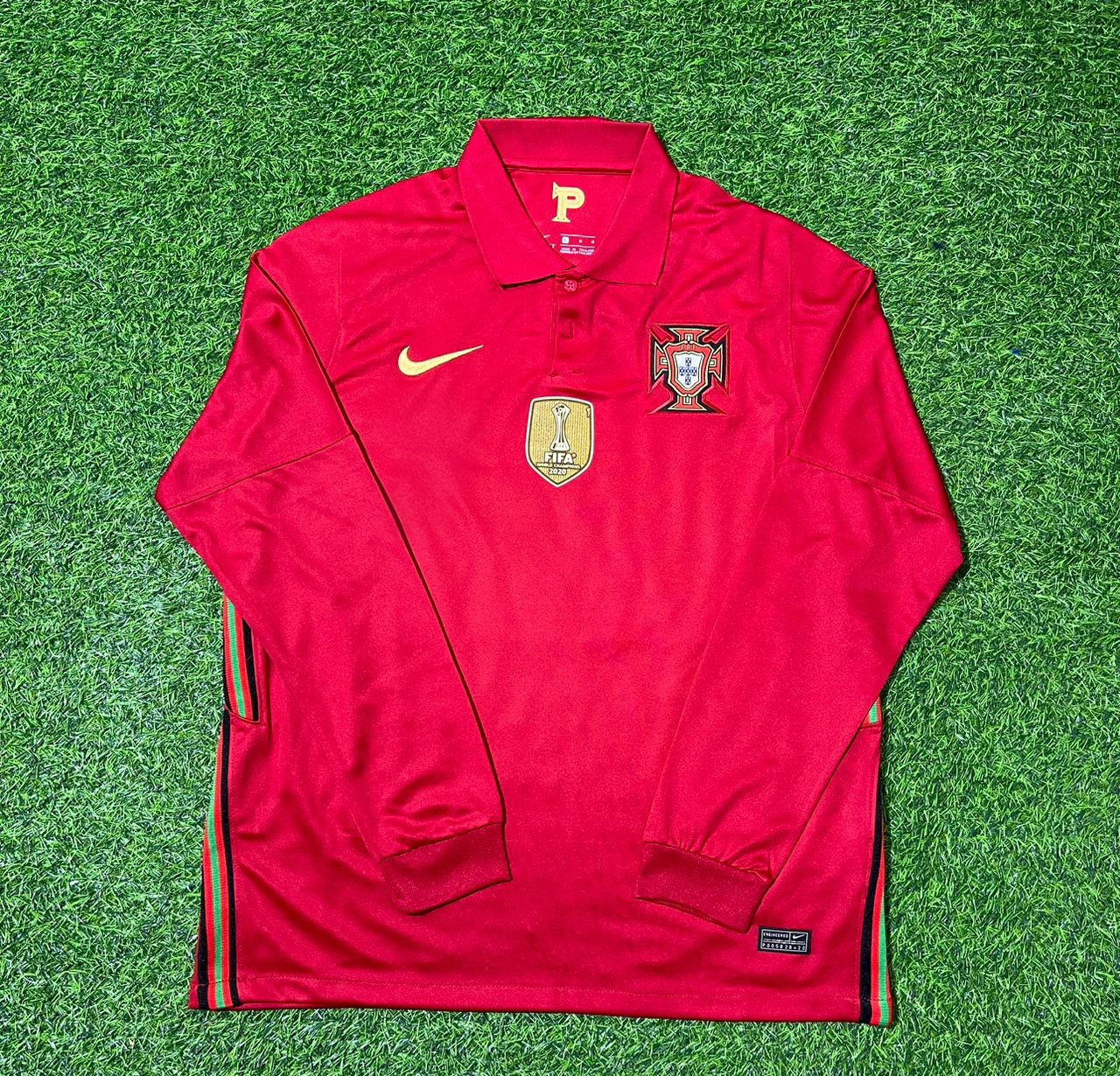 Pepe Portugal Euro 2020 Long Sleeve Football Jersey Kit
