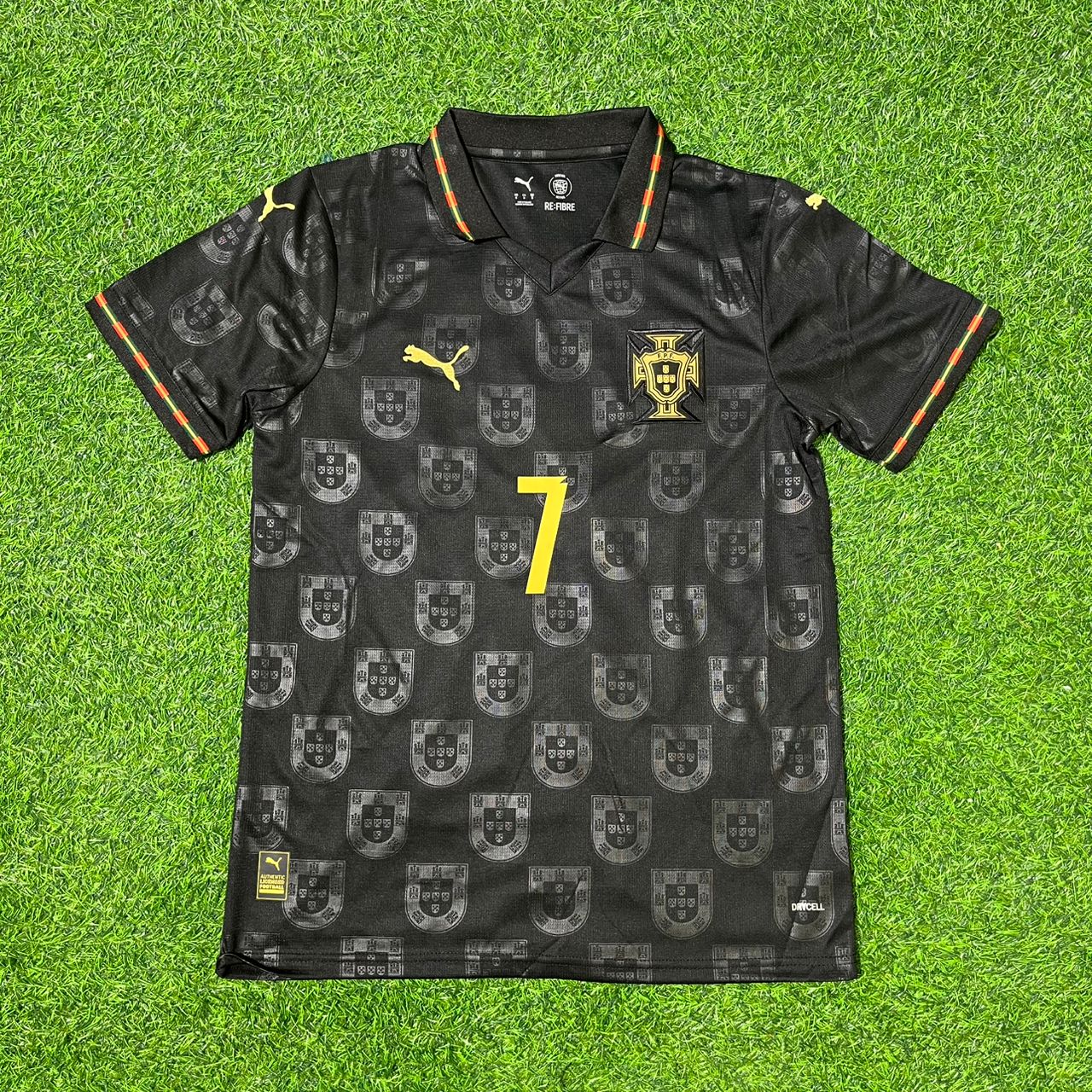 Cristiano Ronaldo Portugal 2025/26 New Season Black Football Jersey Kit