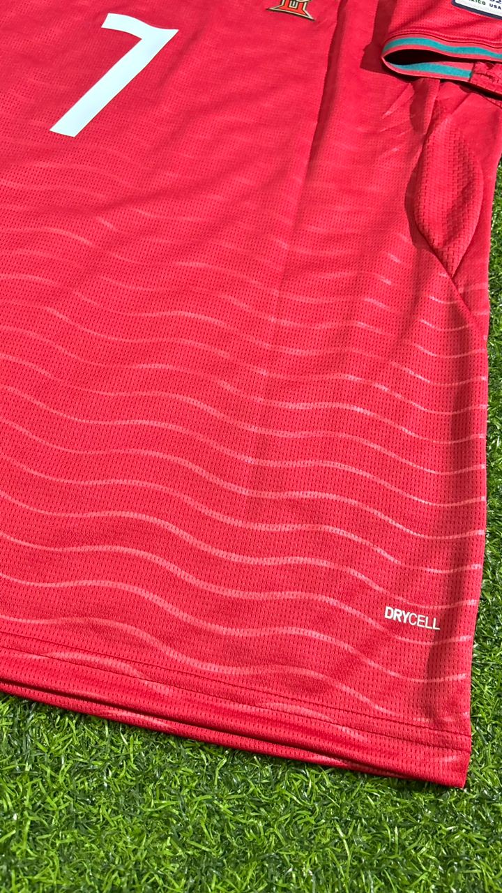 Maillot domicile rouge de Cristiano Ronaldo Portugal pour la Coupe du Monde 2026