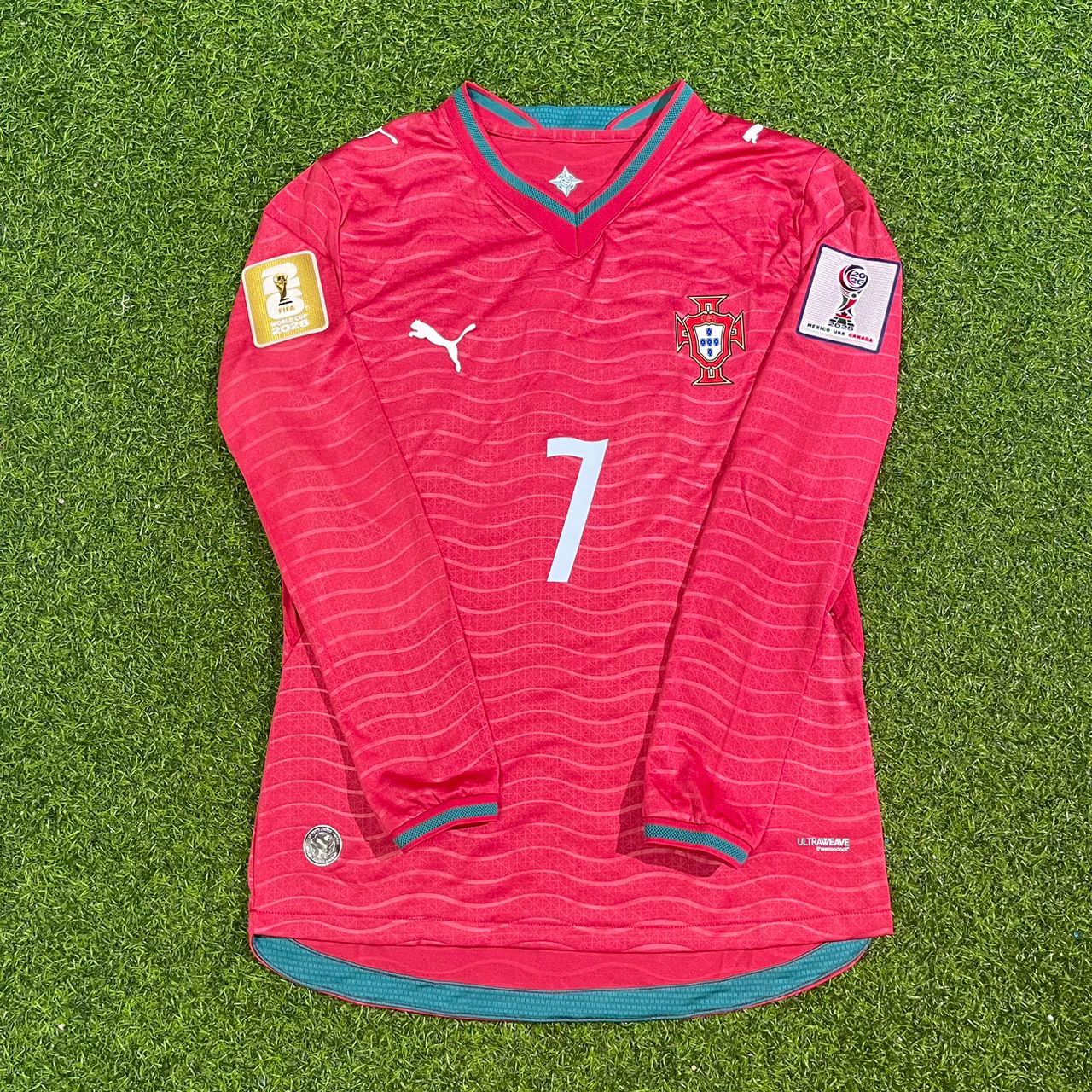 Cristiano Ronaldo Portugal 2026 Red Home New Season Long Sleeve Football Jersey