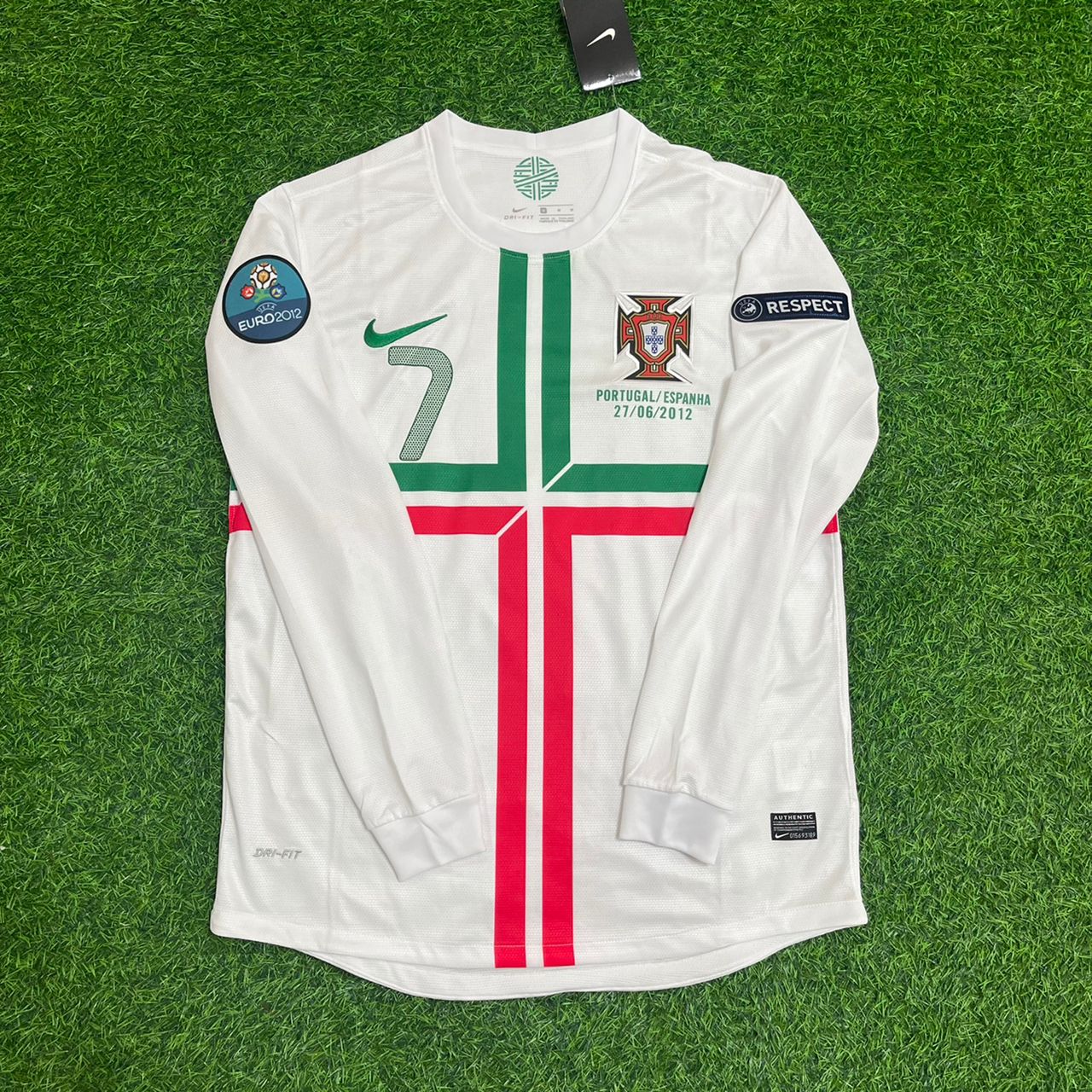 Cristiano Ronaldo Portugal EURO 2012 Long Sleeves Retro Jersey