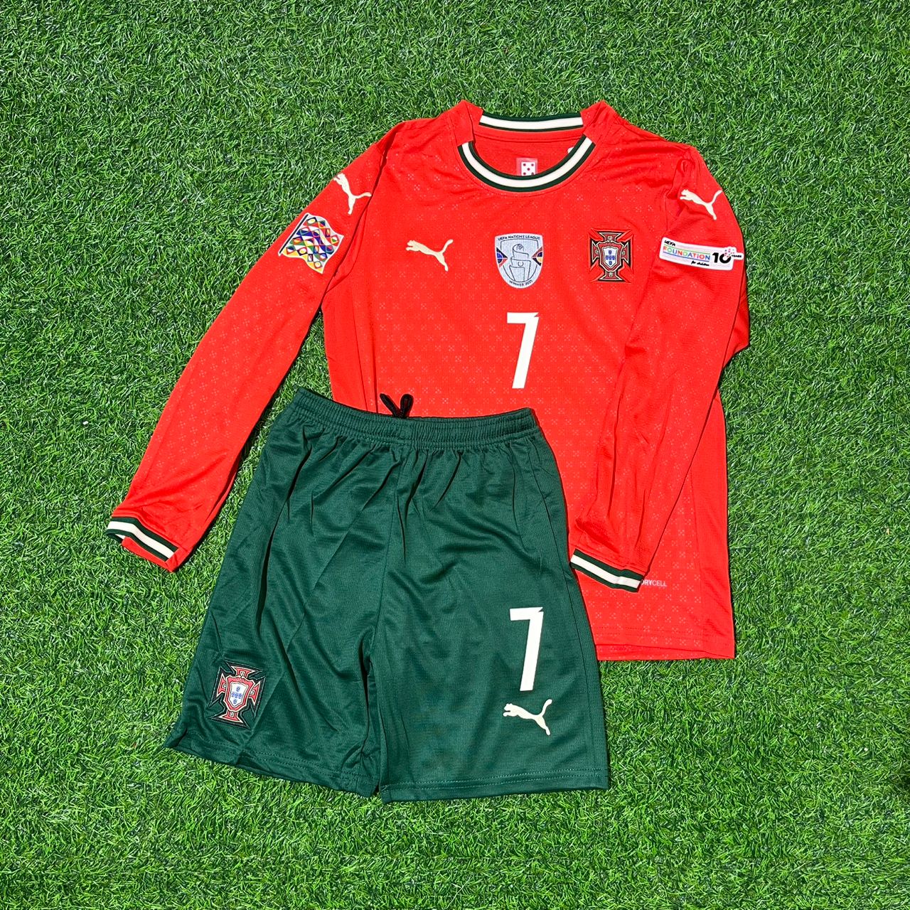 Cristiano Ronaldo Portugal Red Jersey Trikot Maillot Soccer Shirt