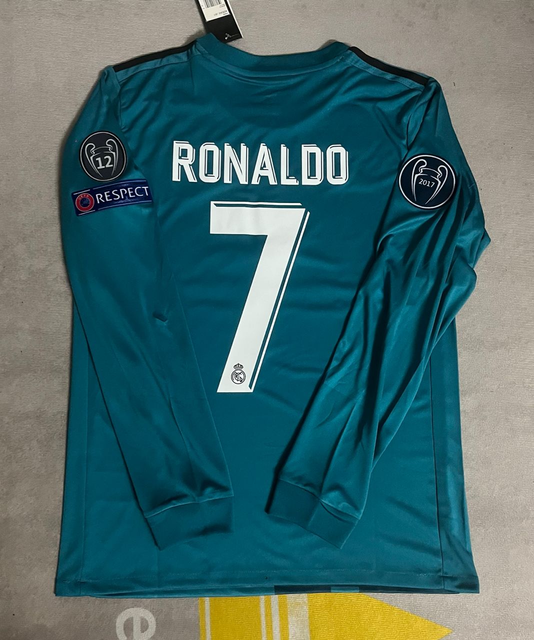 Cristiano Ronaldo 2017 Bicycle Kick Retro Long Sleeve Football Jersey