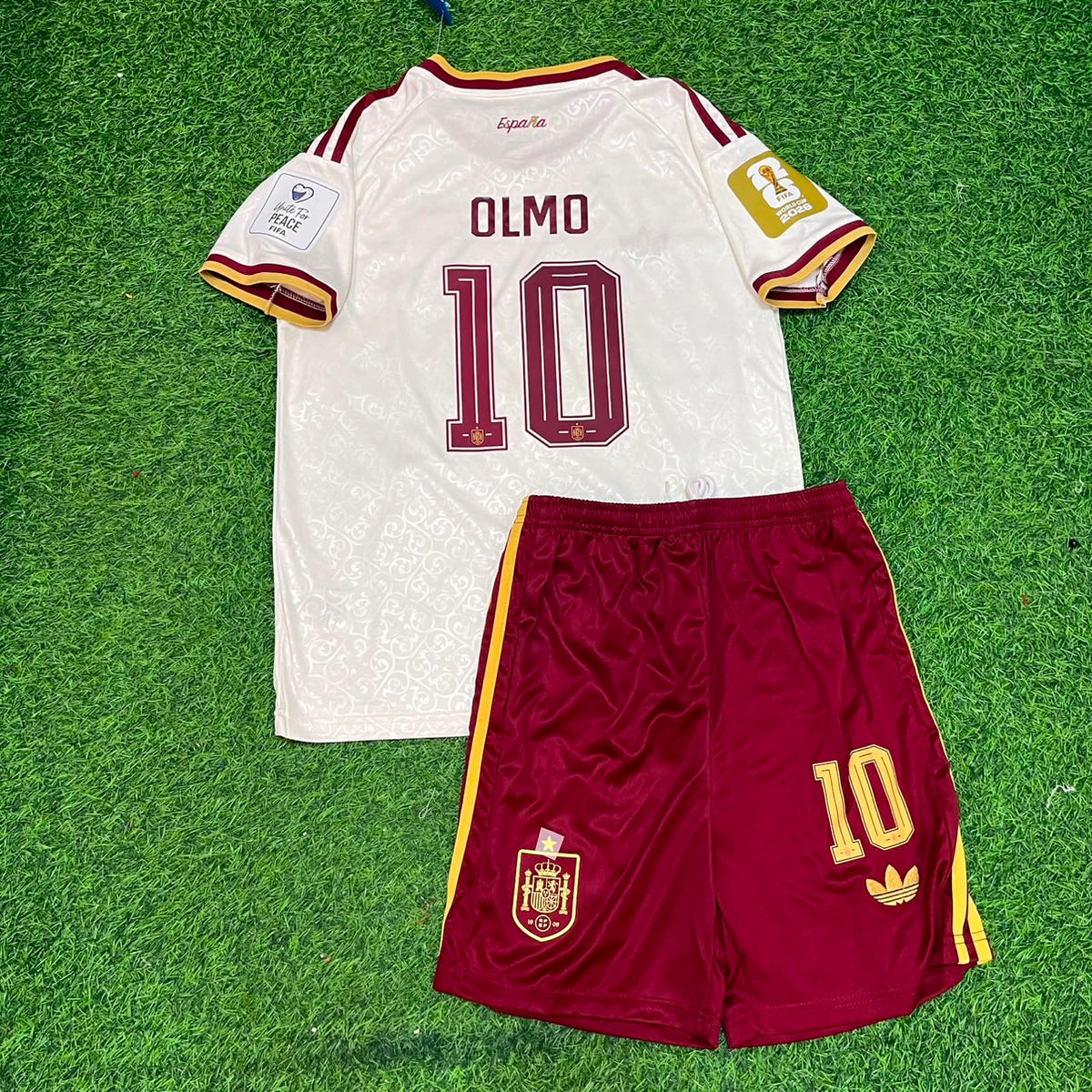 Dani Olmo Spain 2026 World Cup Kids Football Jersey