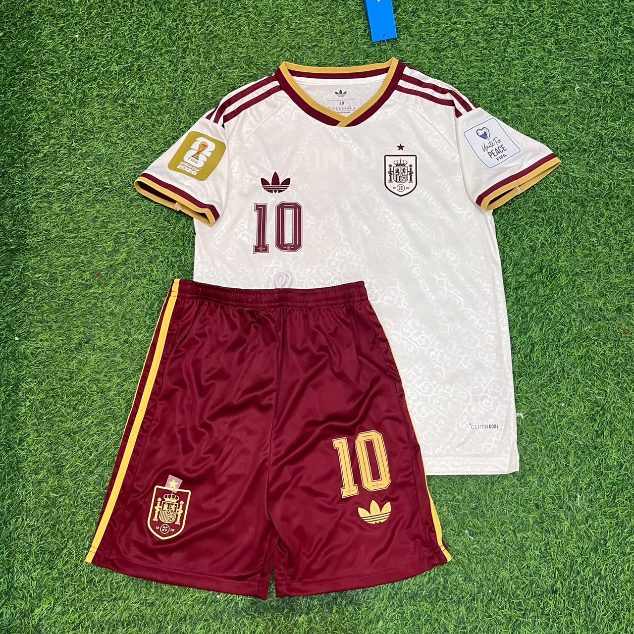Maillot de football enfant Lamine Yamal Espagne Coupe du Monde 2026