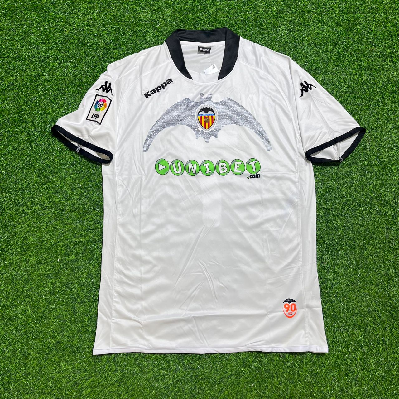 David Villa #7 Valencia 2009-2010 Home Retro Football Jersey