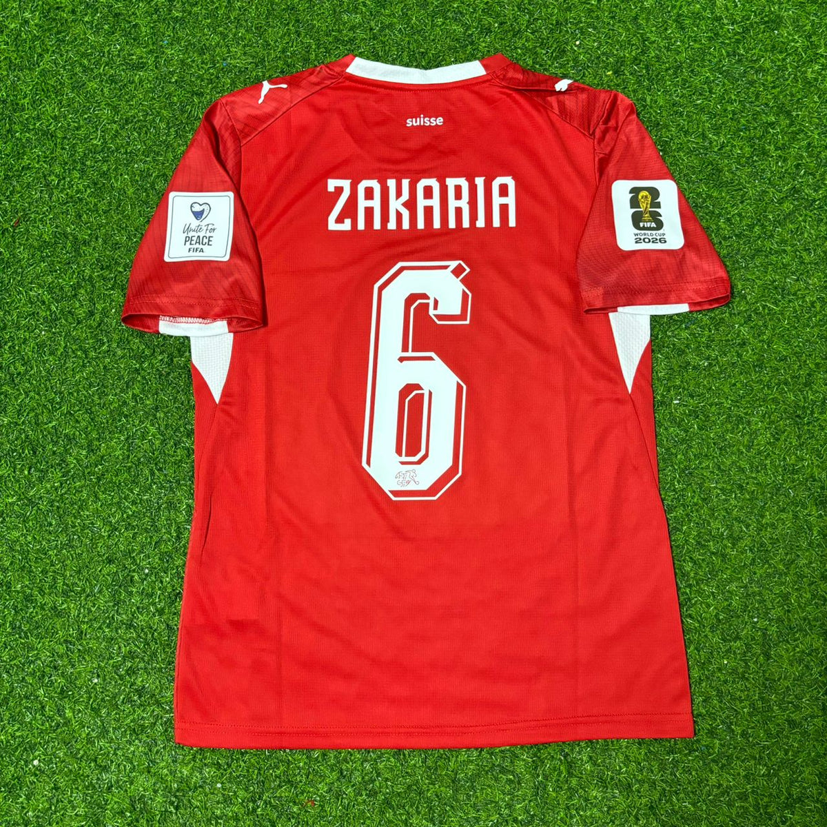 Denis Zakaria 6- Switzerland 2026 World Cup Kit Jersey Trikot Maillot