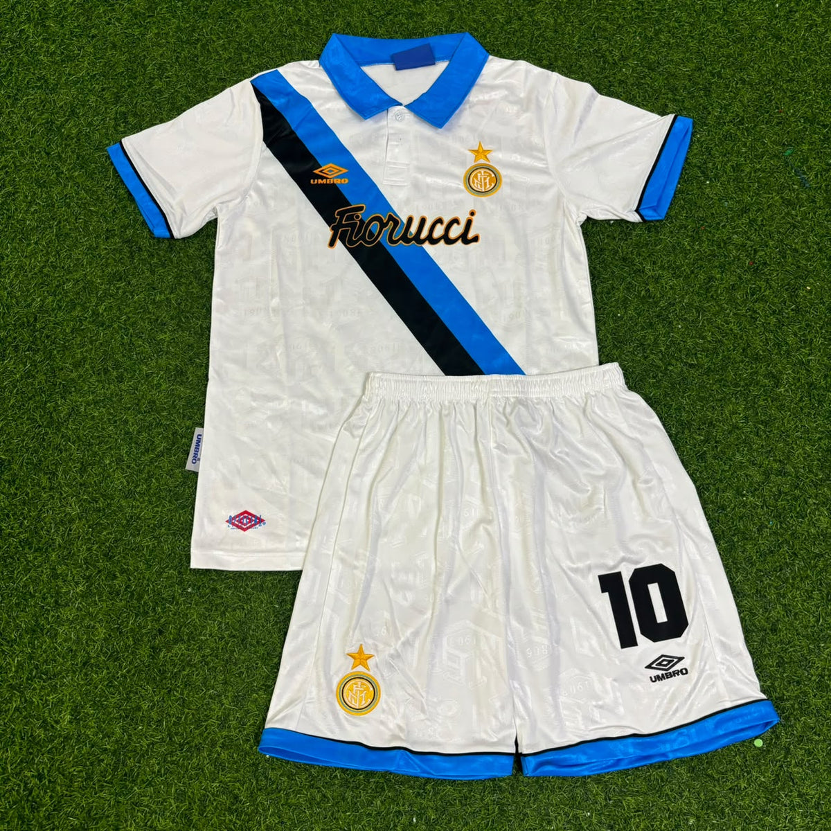 Dennis Bergkamp Inter 1997-1998 Away Retro Football Jersey