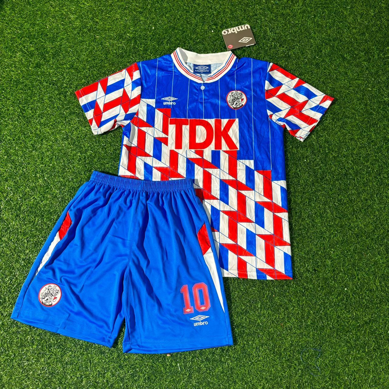 Dennis Bergkamp Ajax Retro Football Jersey Kit