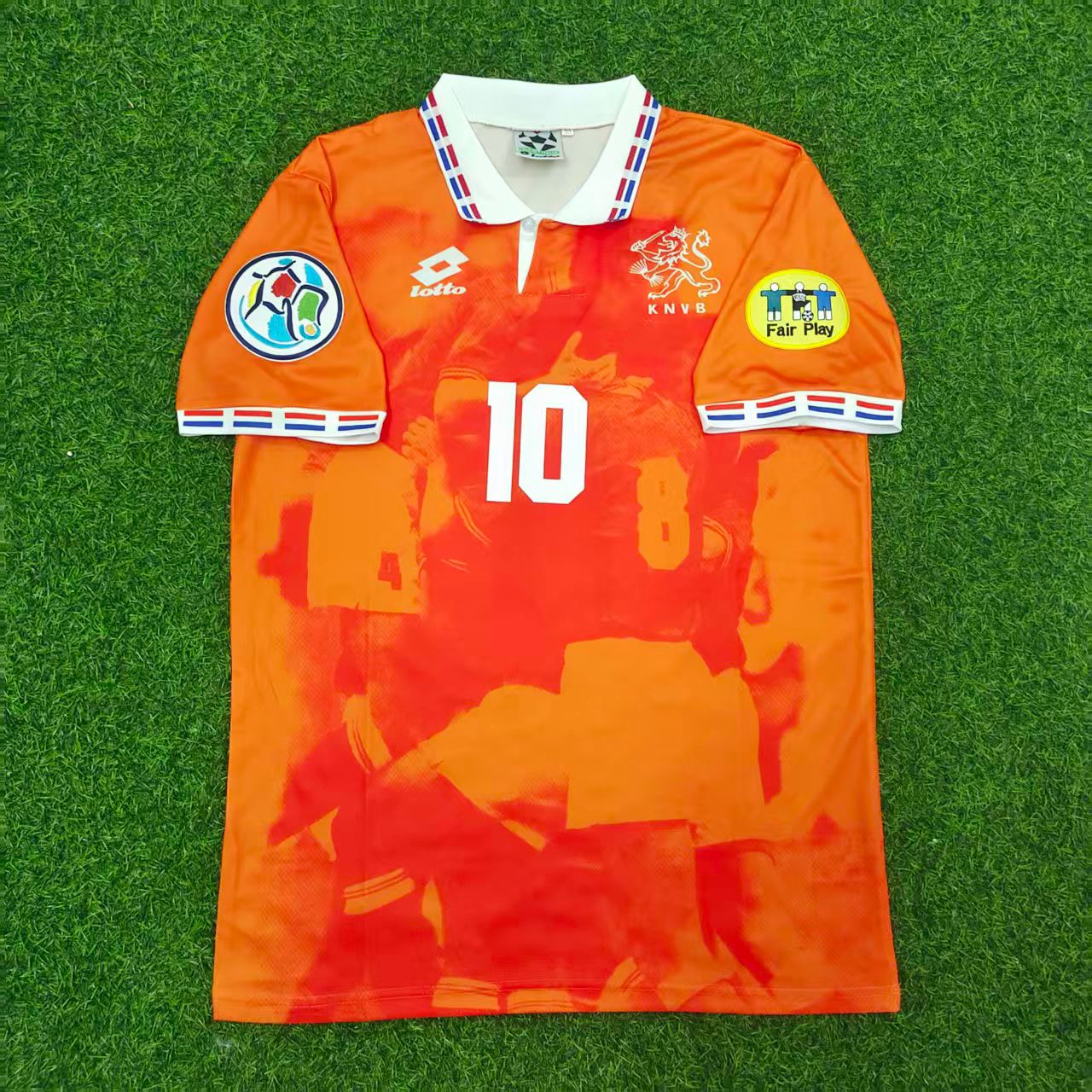 Dennis Bergkamp Netherlands EURO 1996 Home Retro Football Jersey
