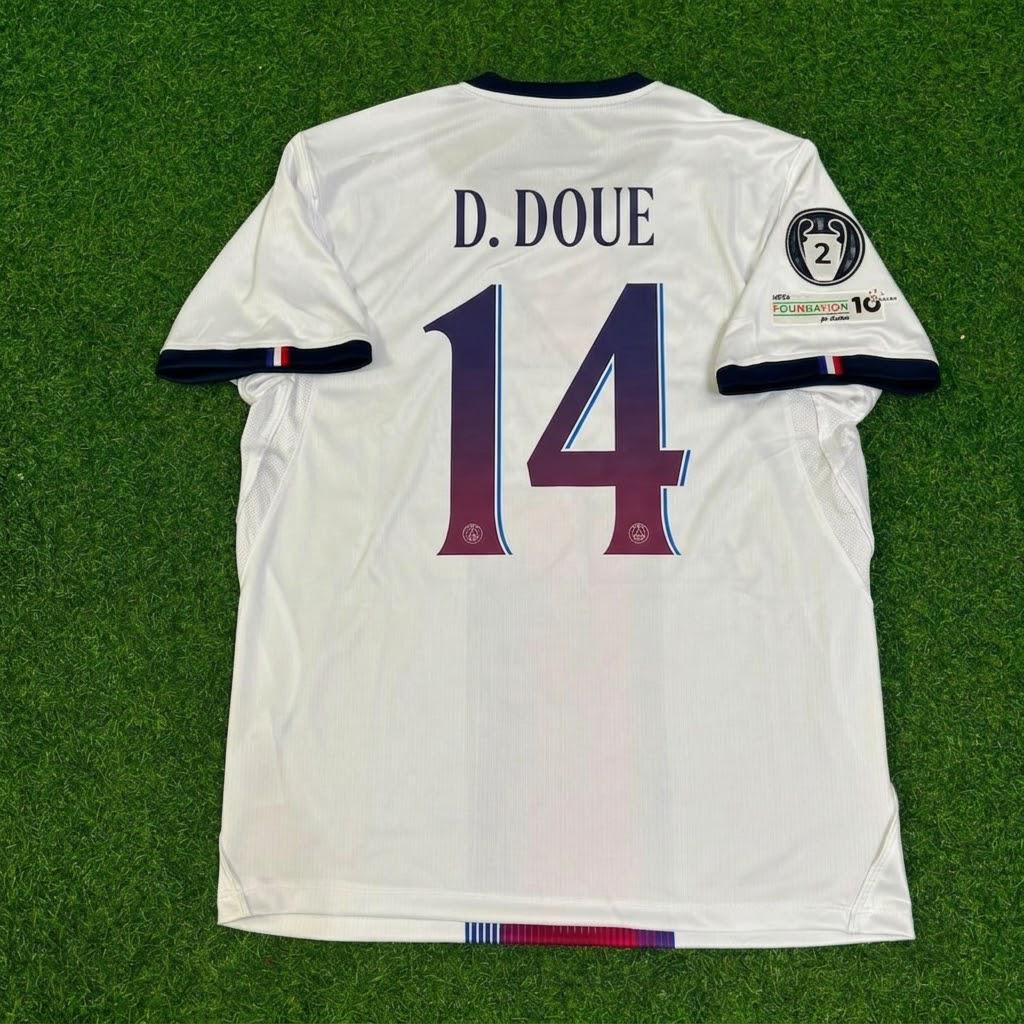 Desire Doue White Jersey Maillot Trikot Soccer Shirt