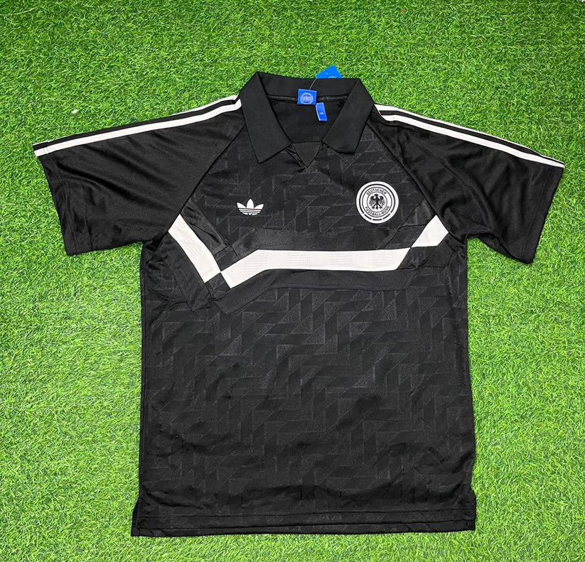 Fritz Walter Deutschland 1990 WM Schwarzes Retro Fußballtrikot