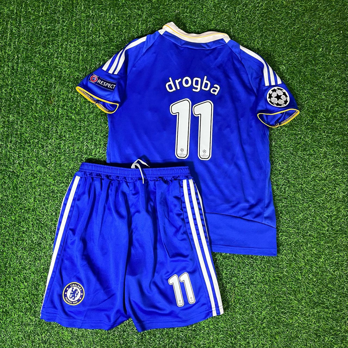 Didier Drogba 11 – Chelsea 2008 Finale de la Ligue des Champions Maillot Enfant Kinder Trikot Maillot Enfant Maillot de Football