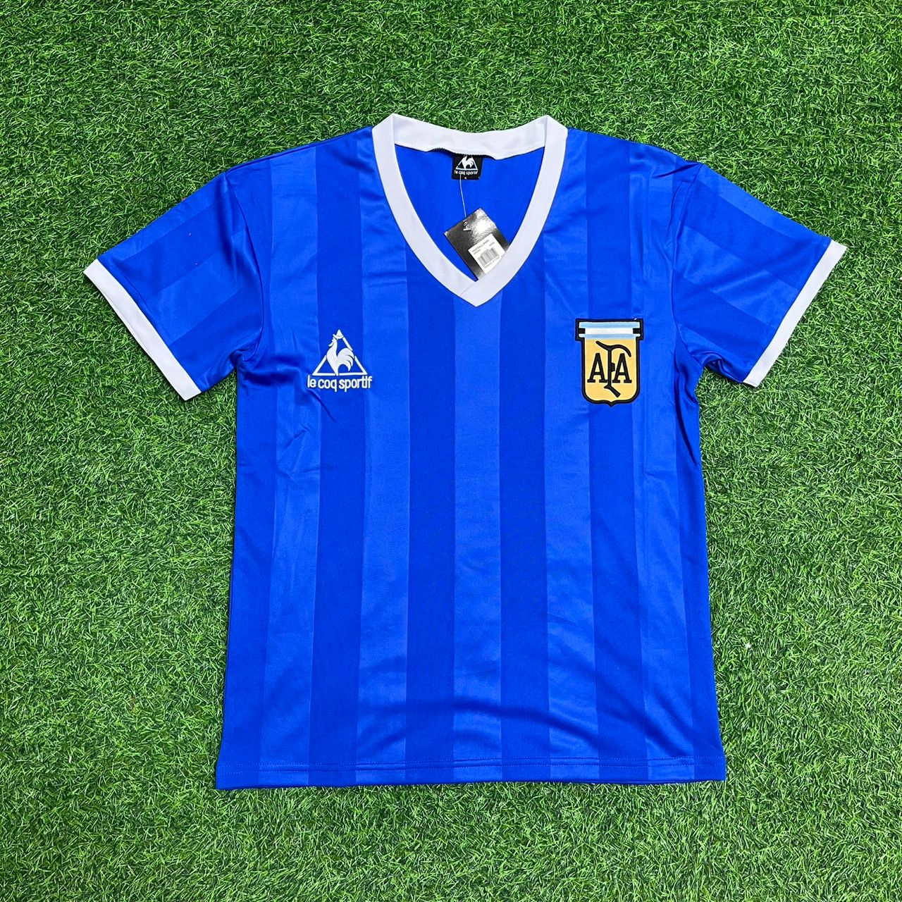Diego Maradona Argentina 1986 World Cup Final Blue Retro Football Jersey Kit