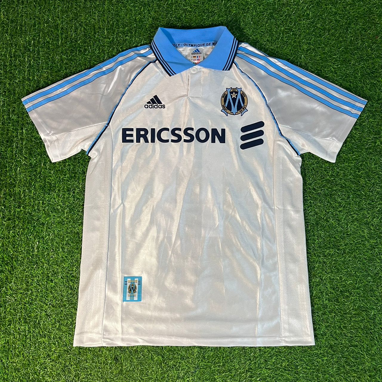 Didier Drogba Olympique Marseille Retro Jersey Kit Maillot Soccer Shirt