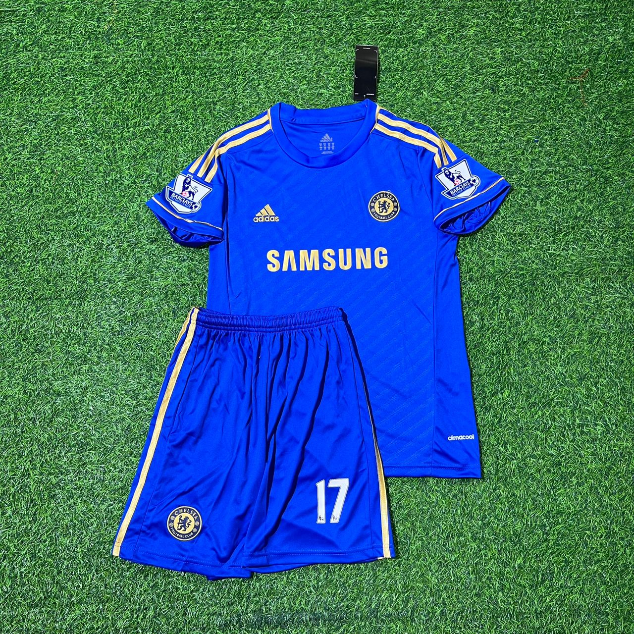 Eden Hazard Chelsea 2012/2013 Kids Home Blue Retro Football Jersey Kit