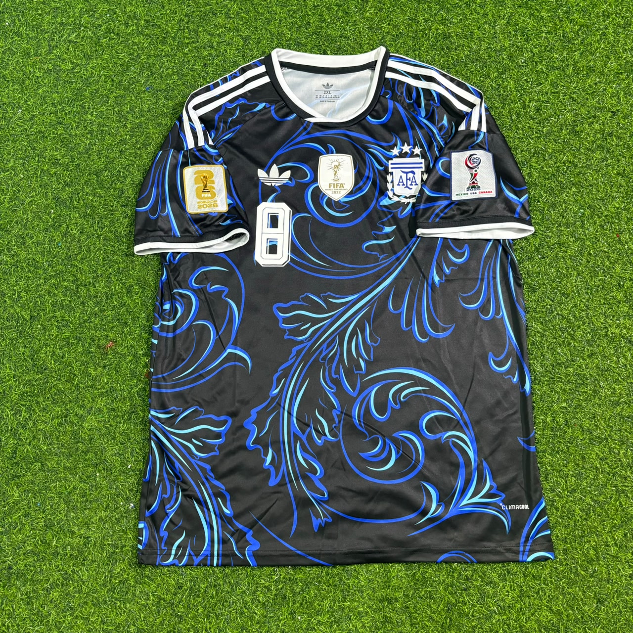 Enzo Fernández #8 Argentina 2026 World Cup New Season Football Jersey Kit