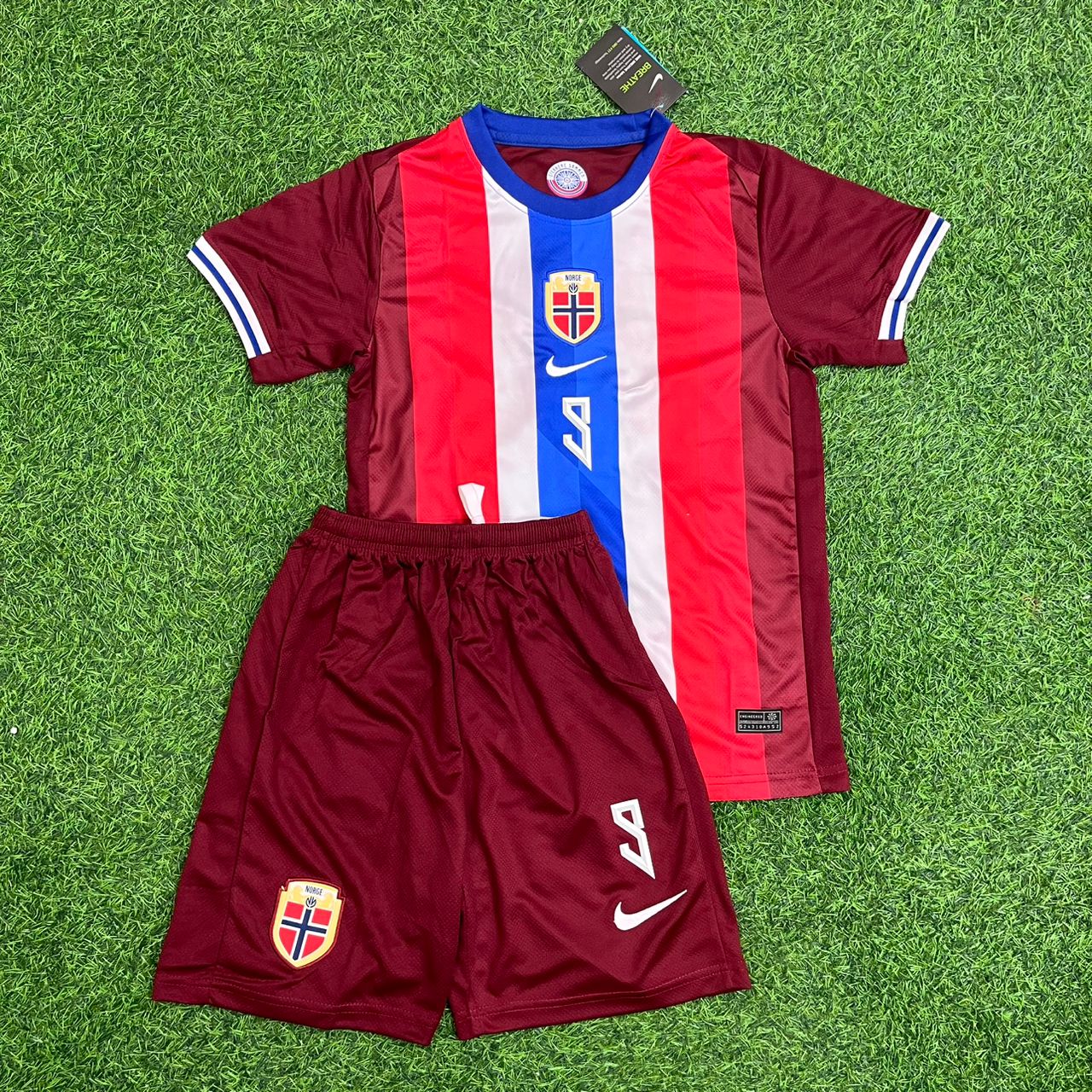 Erling Haaland Norway 2025 New Season Red Football Jersey Kit