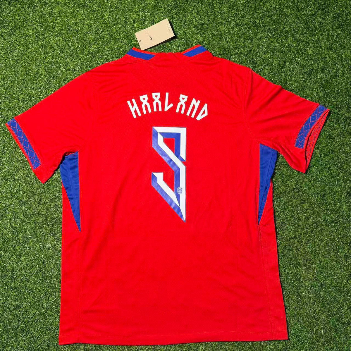 Erling Braut Haaland Noorwegen 2026 WK Nieuw Seizoen Rood Voetbalshirt Tenue