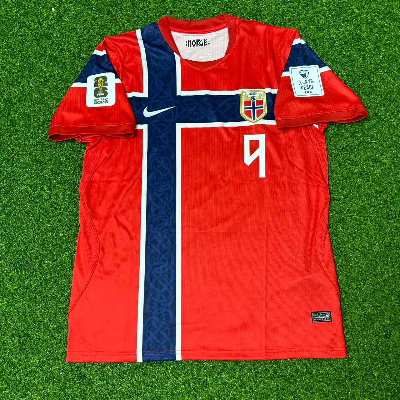 Maillot de foot rouge Erling Haaland Norvège Coupe du monde 2026 Nouvelle saison