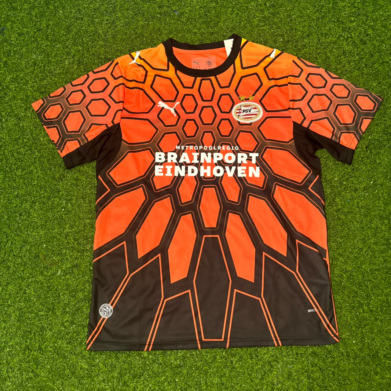 Esmir Bajraktarević PSV Eindhoven 2027 Orange Football Jersey