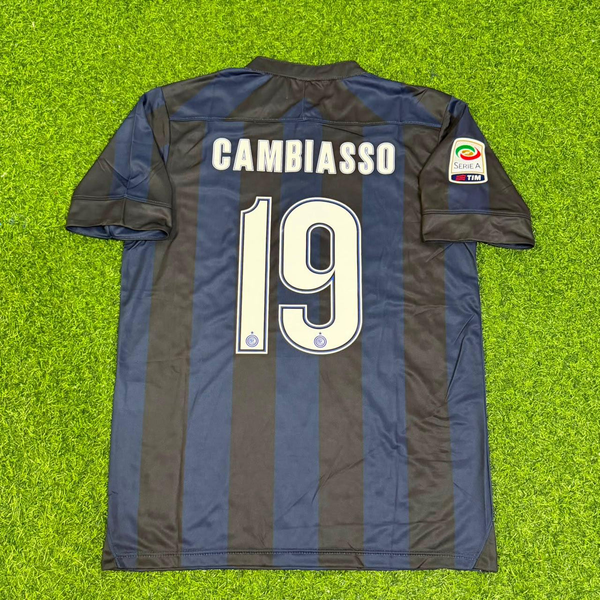 Esteban Cambiasso Inter Milan 2013–2014 Home Retro Football Jersey Kit