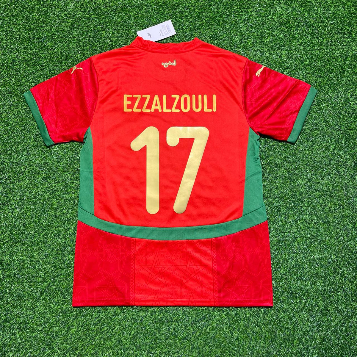 Camiseta de fútbol roja de la nueva temporada de Ez Abde Ezzalzouli, Marruecos, CAN 2025