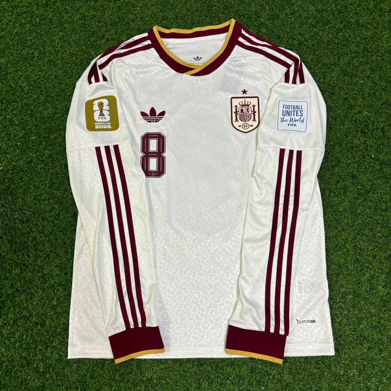 Fabián Ruiz Peña #8 Spanien WM 2026 Auswärtstrikot Langarm