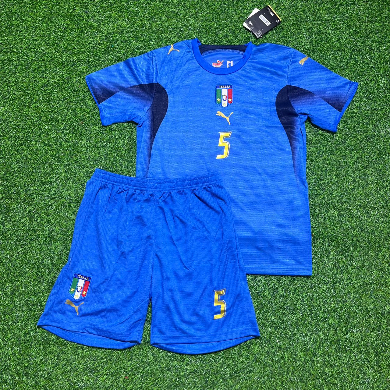 Fabio Cannavaro Italy 2006 World Cup Final Retro Kids Football Jersey