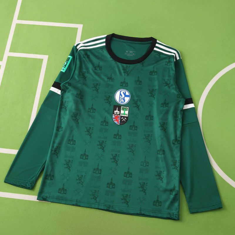 Edin Dzeko 10- Schalke 04 Long Sleeve Gelsenkirchen Special Edition Football Jersey