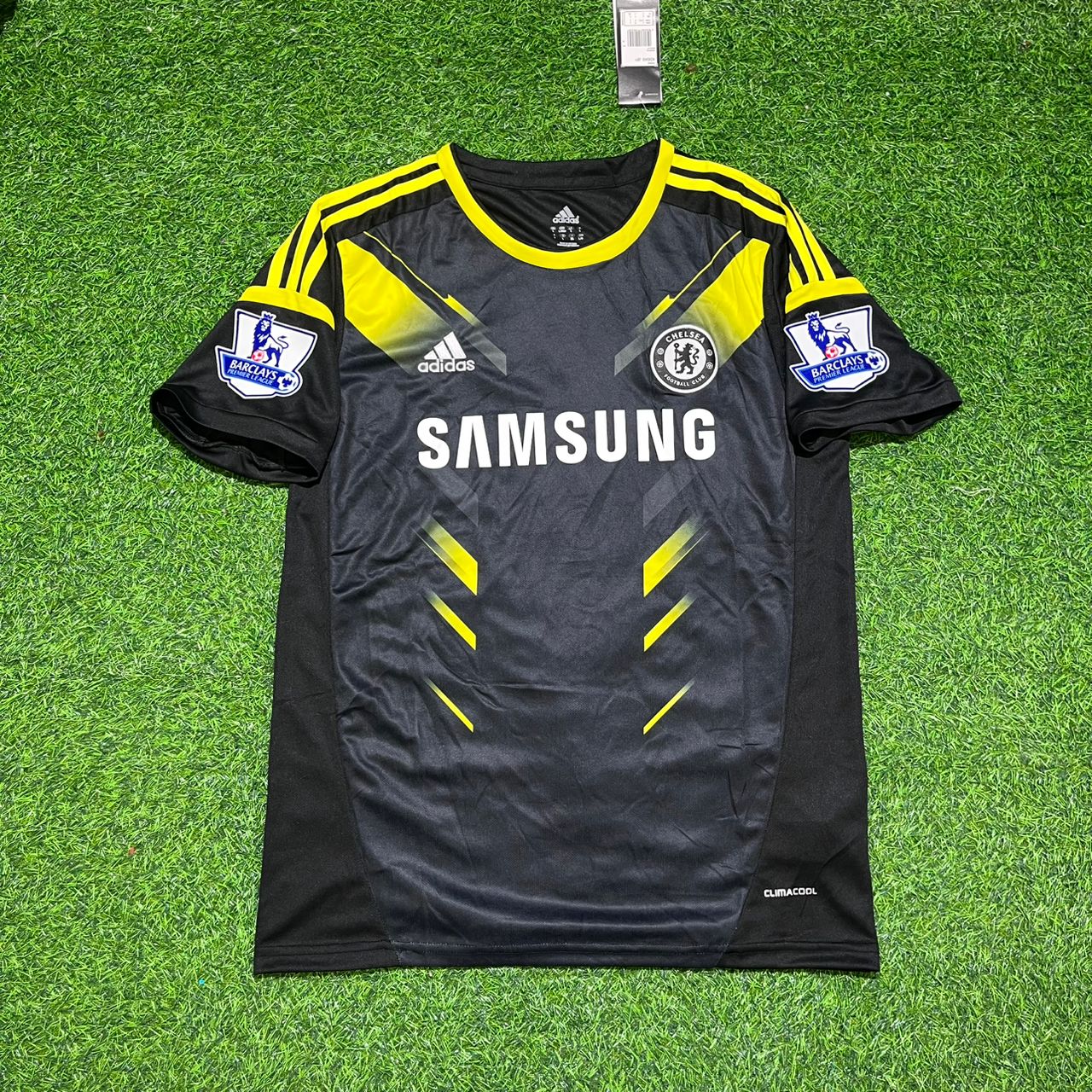 Fernando Torres Chelsea 2012/2013 Black Yellow Retro Football Jersey