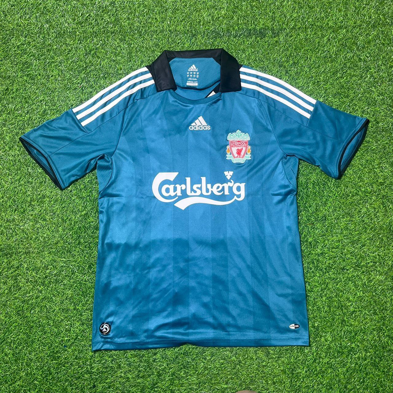 Steven Gerrard Liverpool 2008–2009 Green Retro Football Jersey Kit
