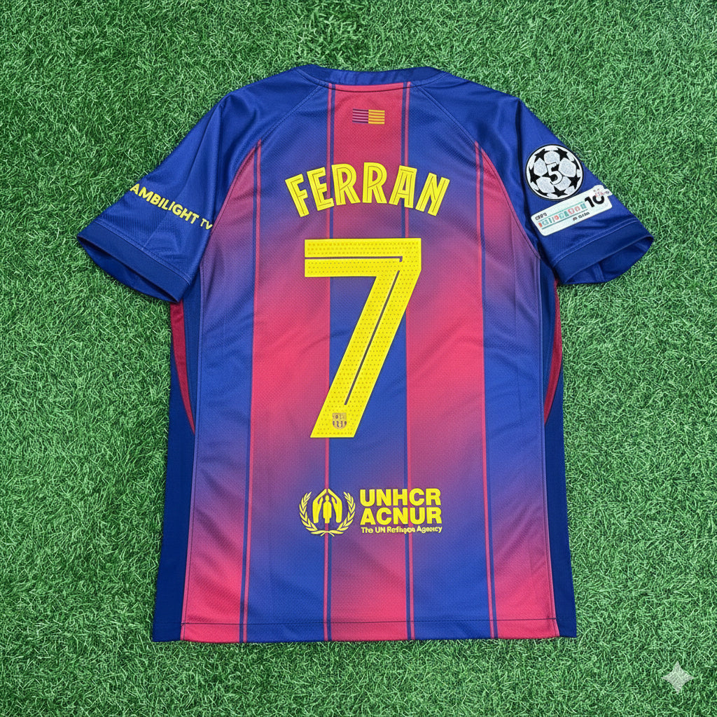 Ferran Torres Barcelona 2025/2026 Season Kit Jersey Trikot Maillot