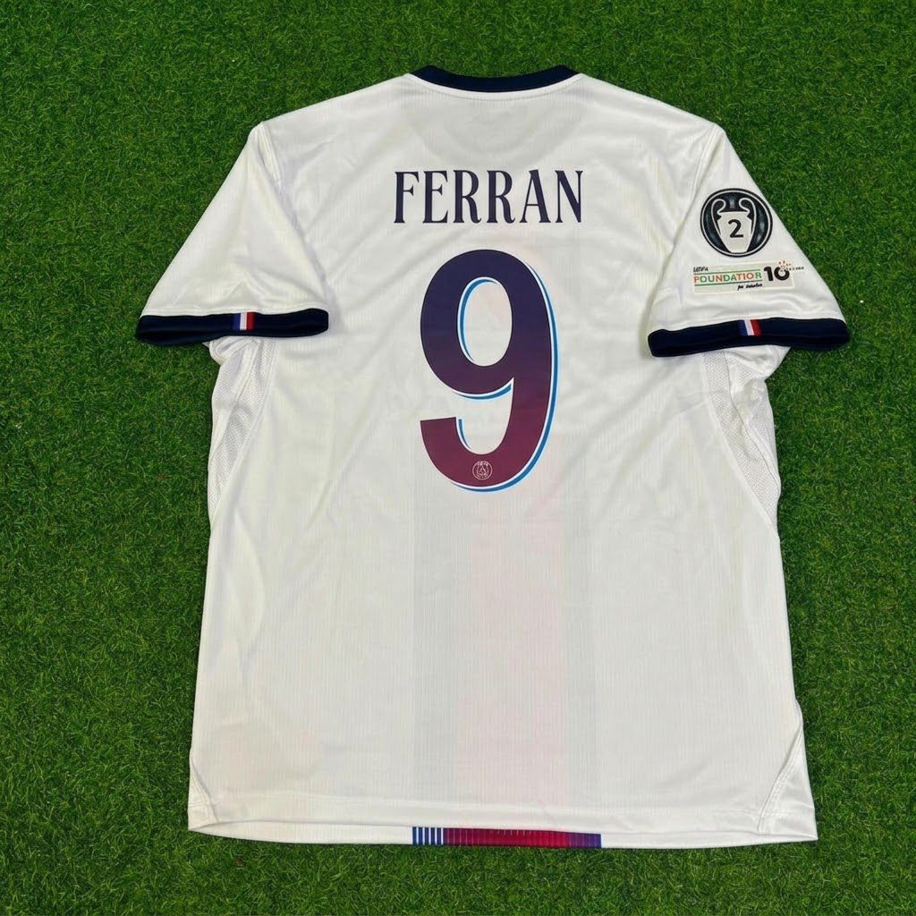 Ferran Torres White Jersey Maillot Trikot Soccer Shirt