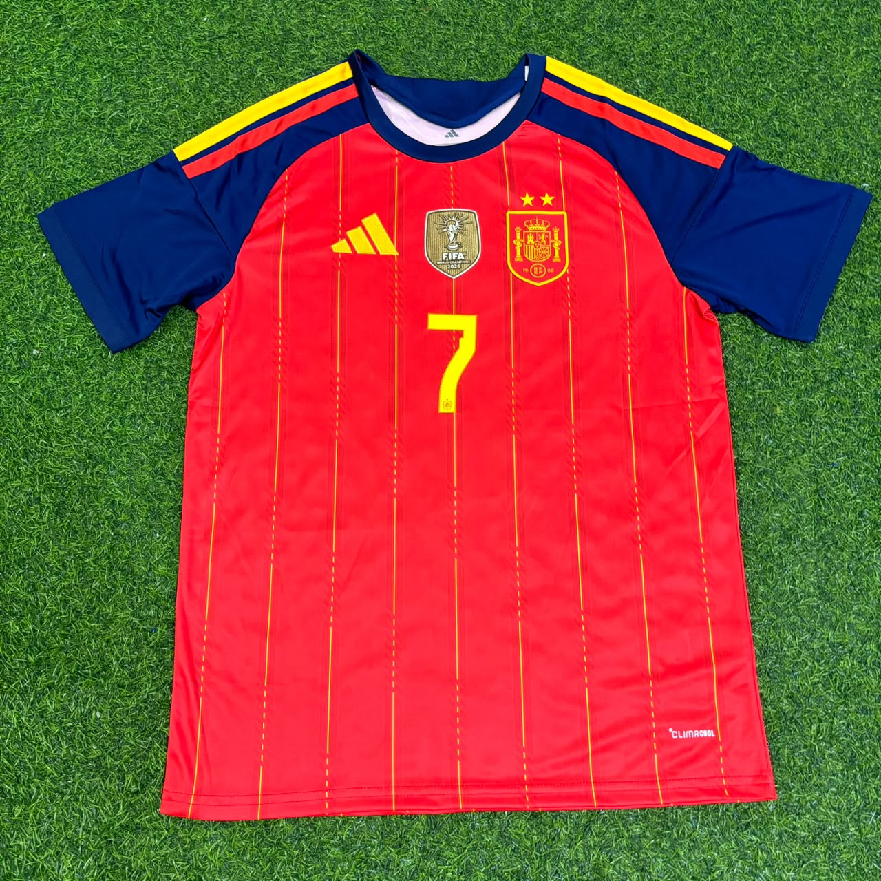 Ferrán Torres #7 Spain Two Star 2026 World Cup Champions Home Jersey Trikot Maillot
