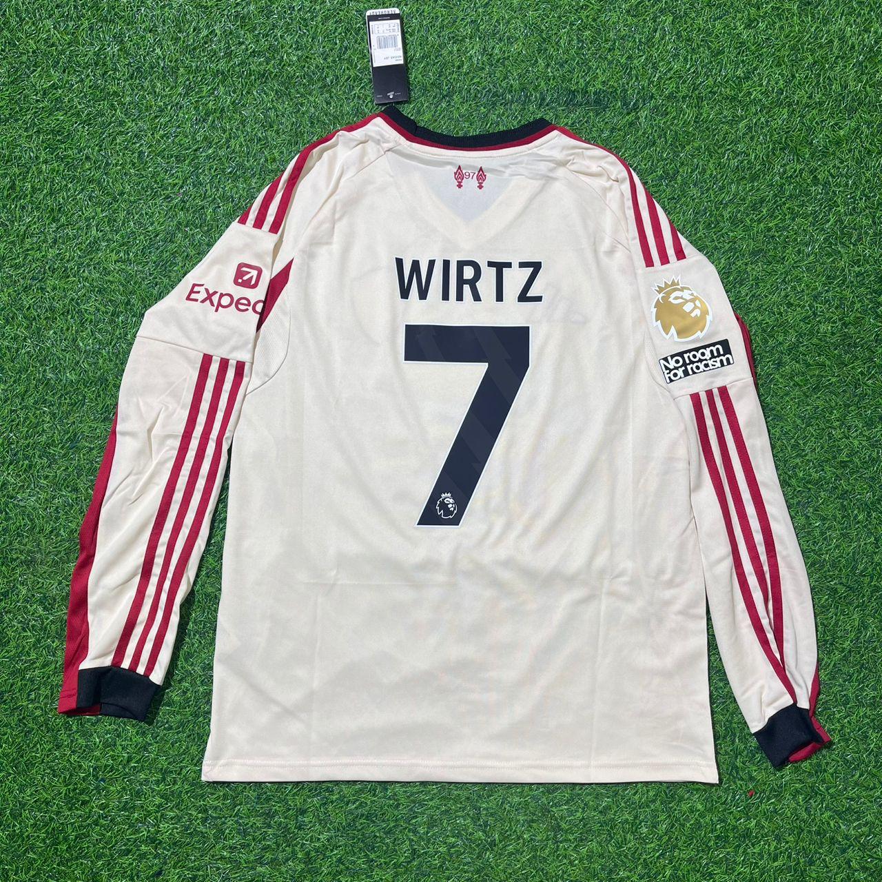 Florian Wirtz Liverpool 2025 New Season Away Long Sleeve Football Jersey Kit