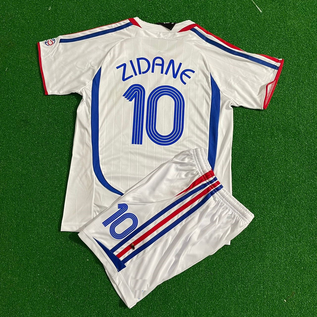 Zinedine Zidane France 2006 World Cup Retro Kids Kit – | KinderTrikot Maillot Enfant Soccer Shirt