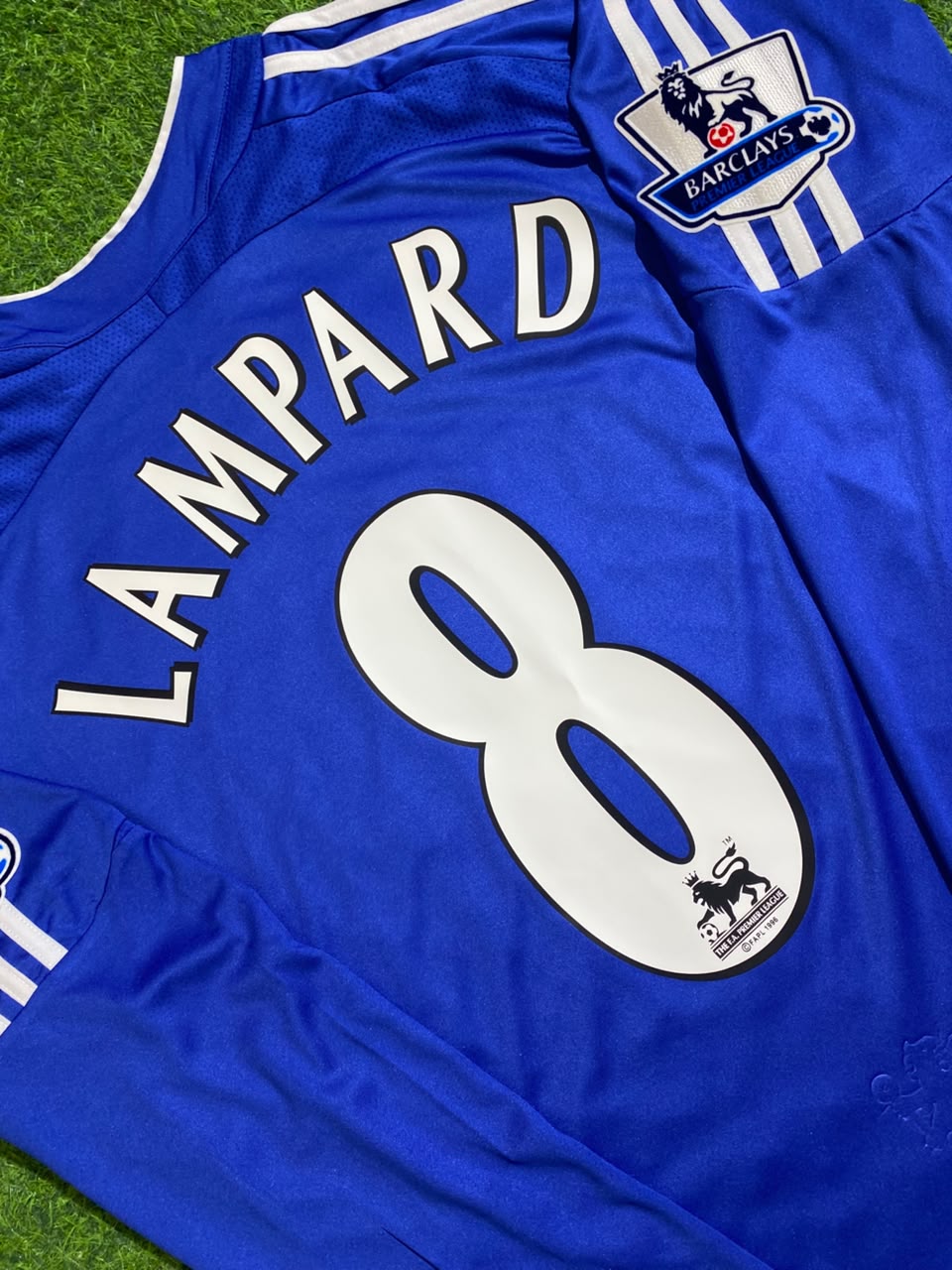 Frank Lampard #8 Chelsea 2006-2008 Long Sleeve EPL Patch Football Jersey