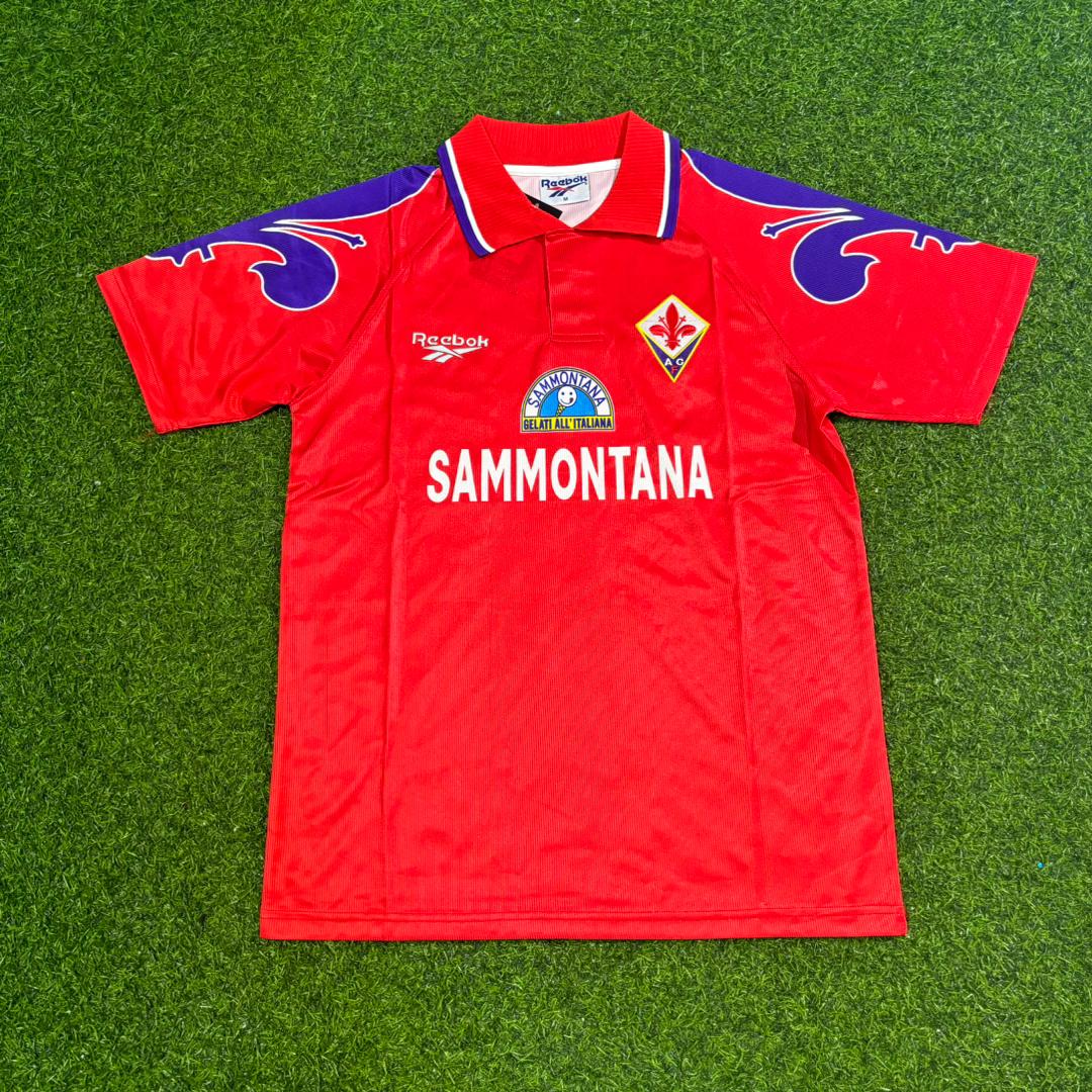 Gabriel Batistuta Fiorentina 1995-1996 Red Retro Football Jersey