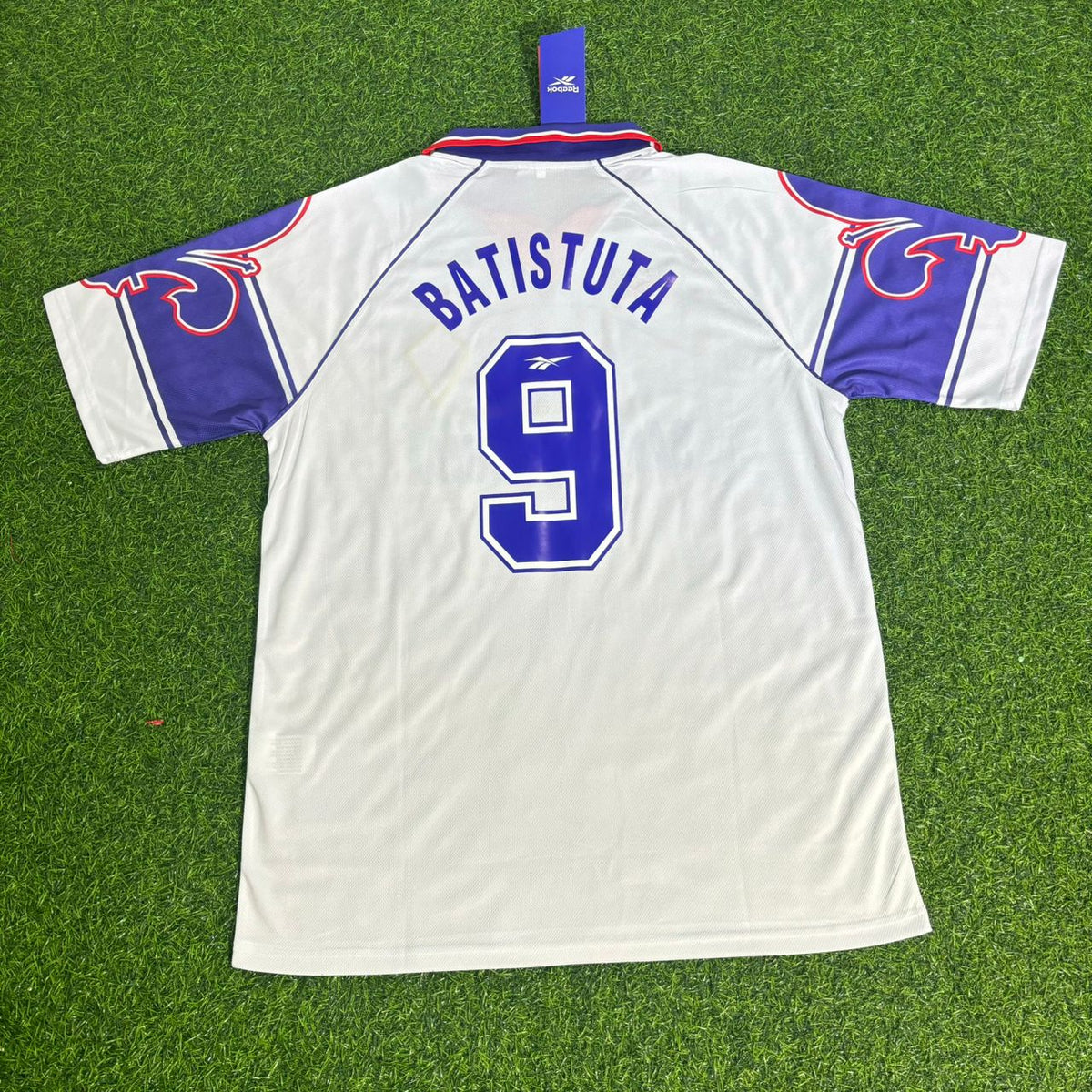 Gabriel Batistuta Fiorentina 1995–1997 Retro White Football Jersey
