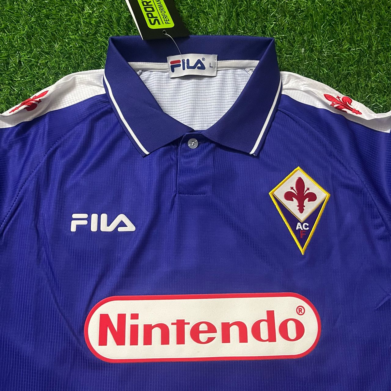 Rui Costa Fiorentina 1998 Maillot Rétro Violet Maillot Trikot