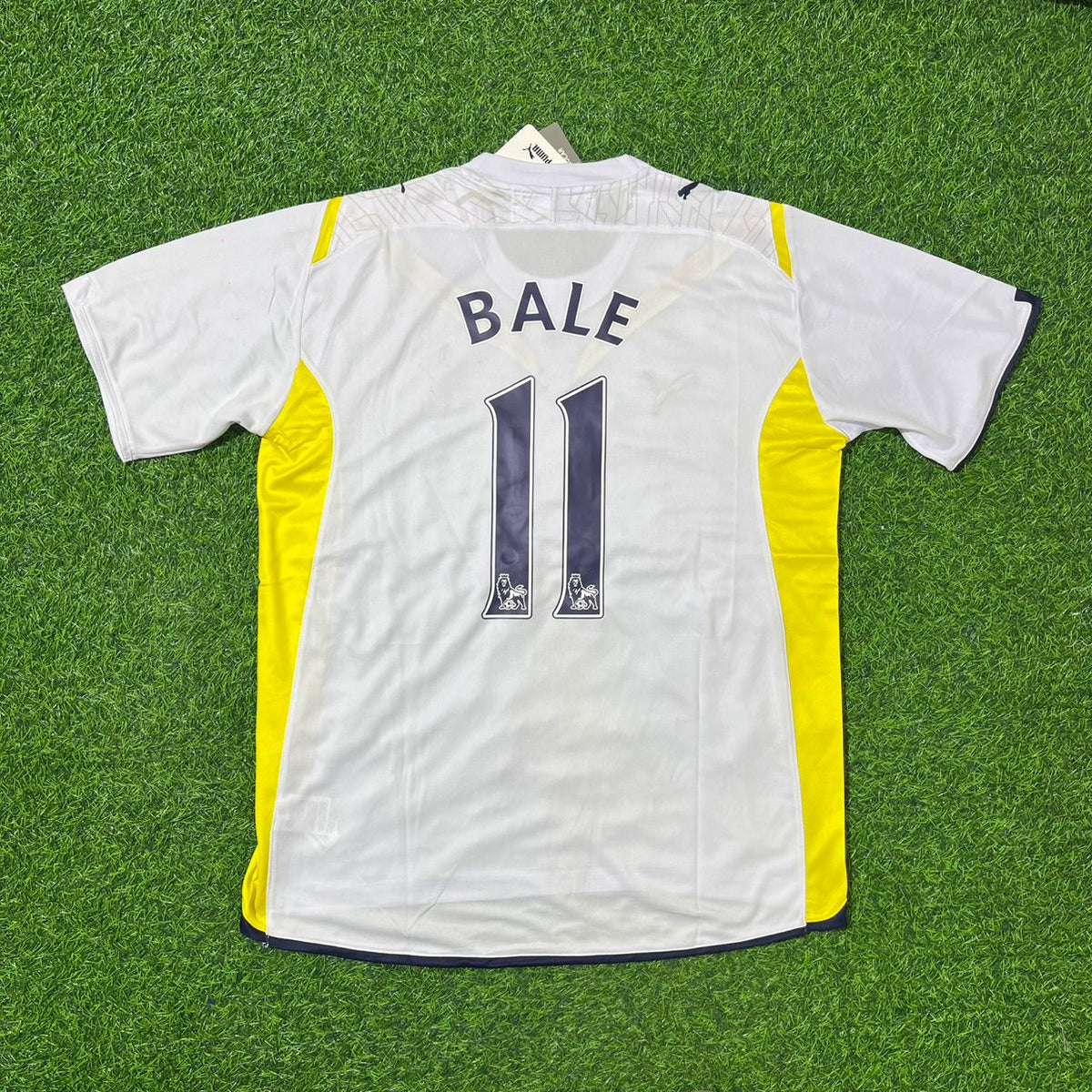 Maillot de football rétro blanc de Gareth Bale (Tottenham) 2009-2010
