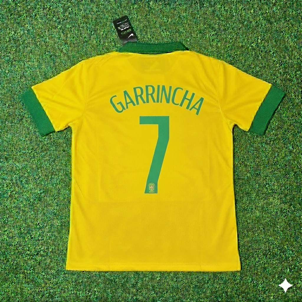 Garrincha Brazilië Retro Voetbalshirt Set