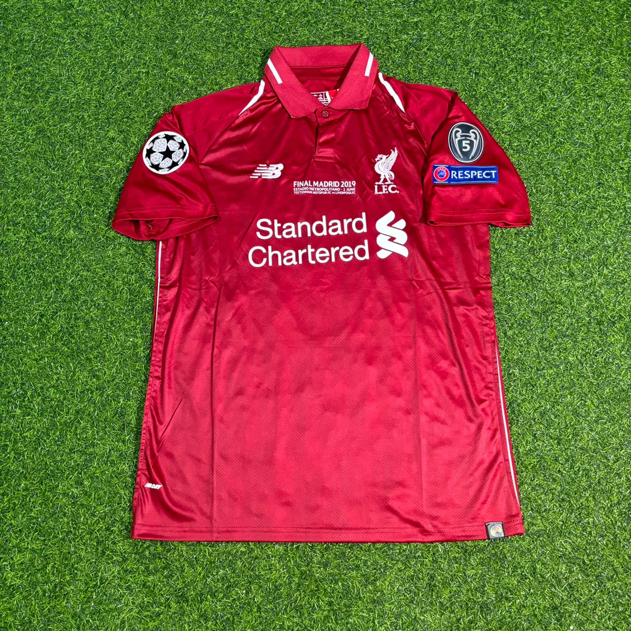 Georginio Wijnaldum Liverpool 2019 CL Final Retro Kit Jersey Trikot Maillot Maglia