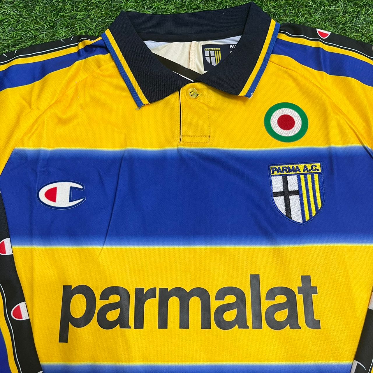 Marcio Amoroso Parma 1999/2000 Retro Long Sleeve Football Jersey Kit