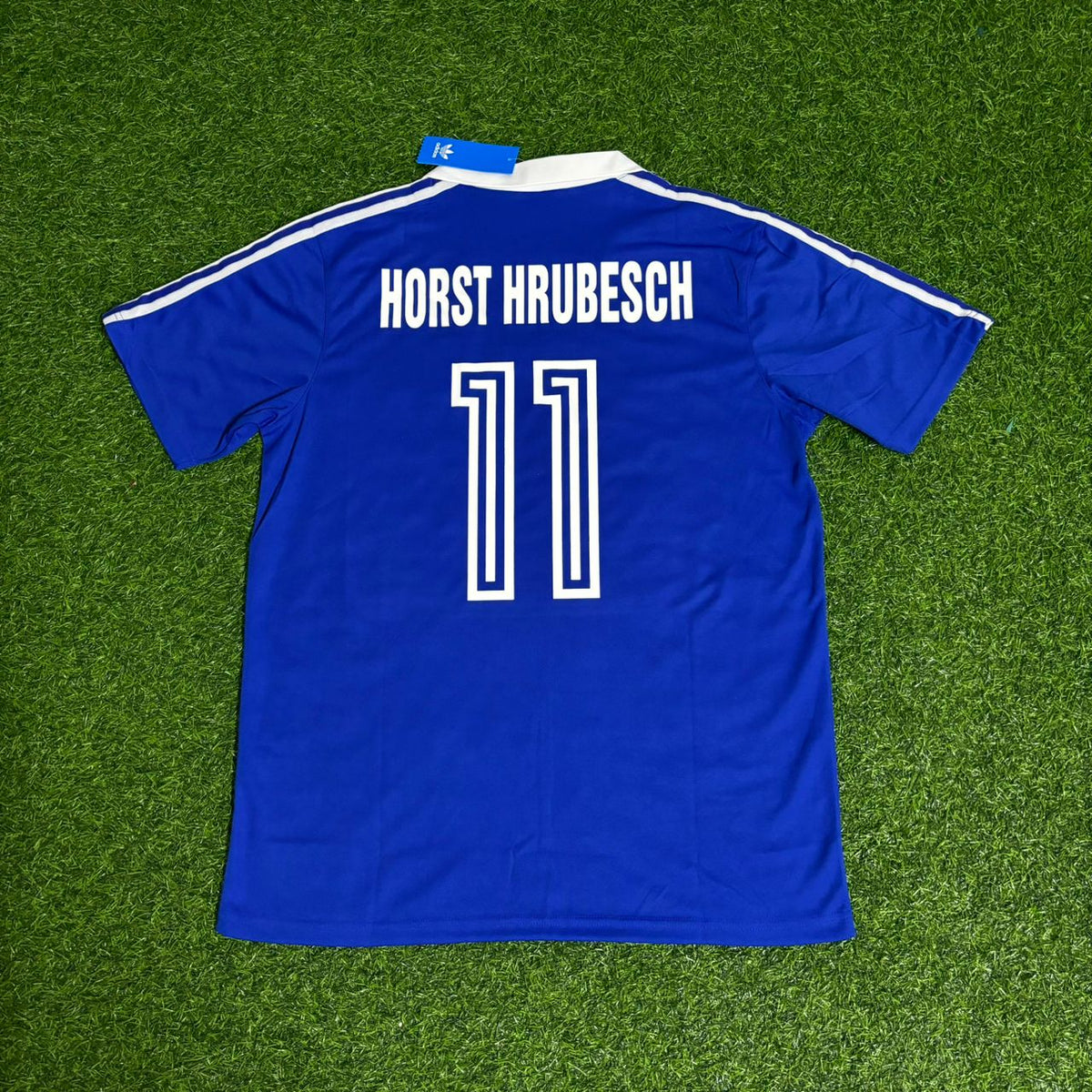 Horst Hrubesch Hamburger SV 1979/80 Blaues Heimtrikot Retro Fußballtrikot
